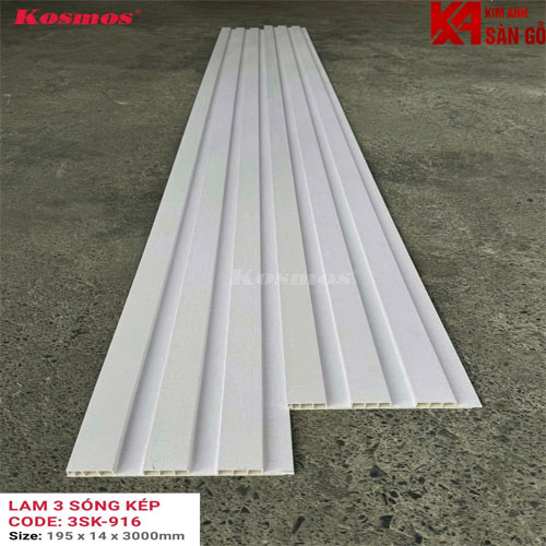 Tấm Ốp Lam 3 Sóng Kép Kosmos 3SK-916